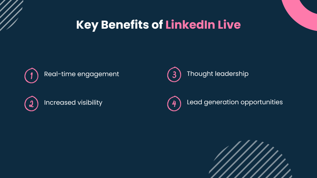 Benefits of LinkedIn Live