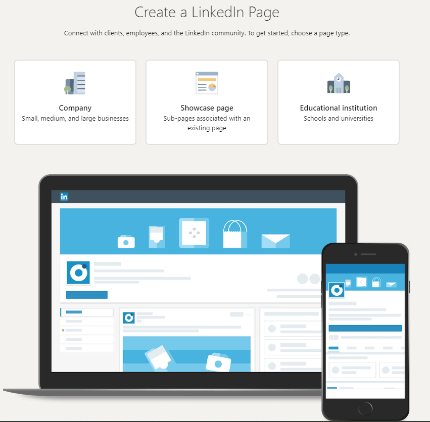 Step 1 create a LinkedIn page if you don't already have one