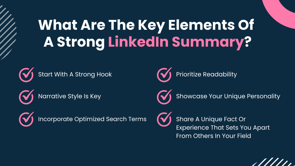 What Are The Key Elements Of A Strong LinkedIn Summary?