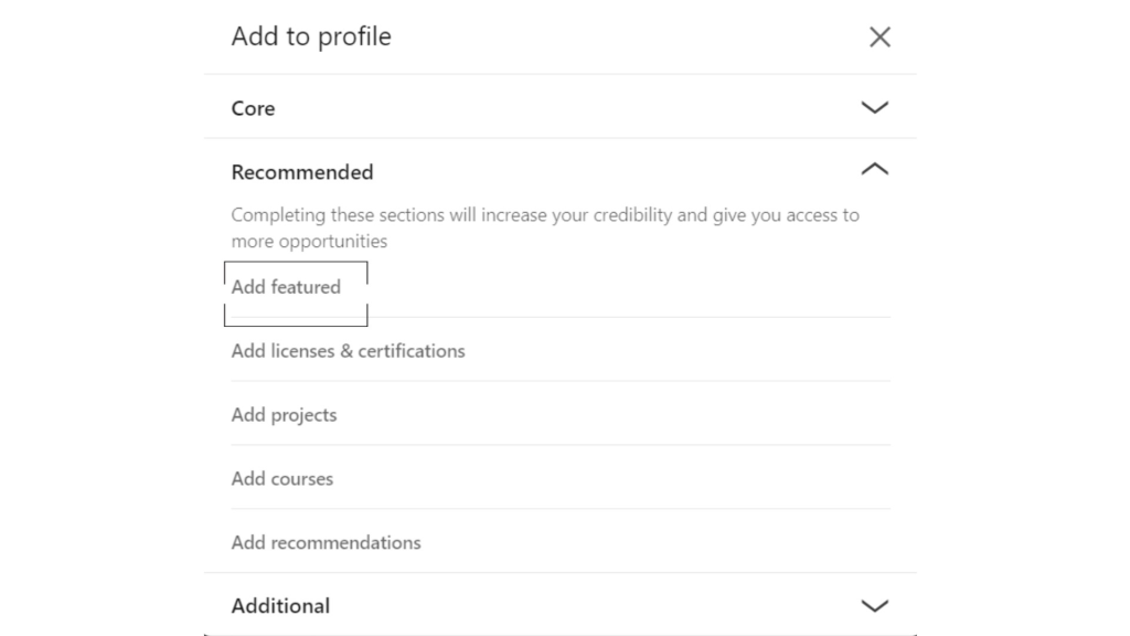 How To Add A Featured Section On LinkedIn